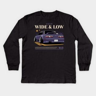 Nissan Silvia S13 JDM Kids Long Sleeve T-Shirt